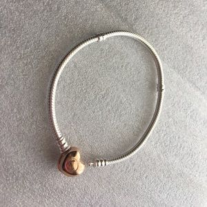 Pandora Rose Heart Clasp Bracelet
